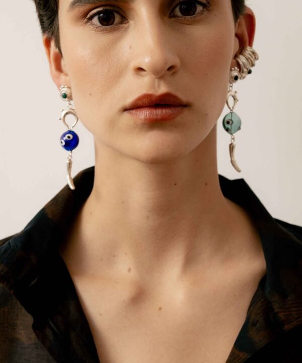 Alternative view of Amulet Earrings Silver