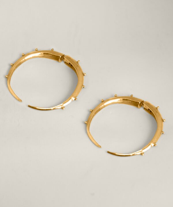 Alternative view of Crescent Hoops Gold