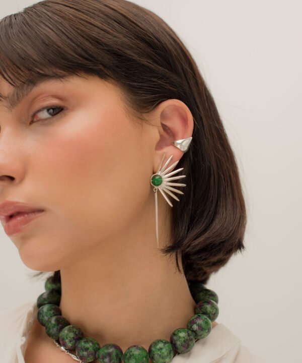 Alternative view of Sole Earrings Plateados