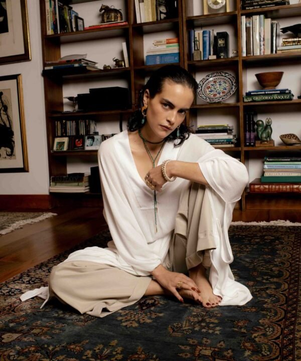 Alternative view of Dua Necklace Lapis Silver