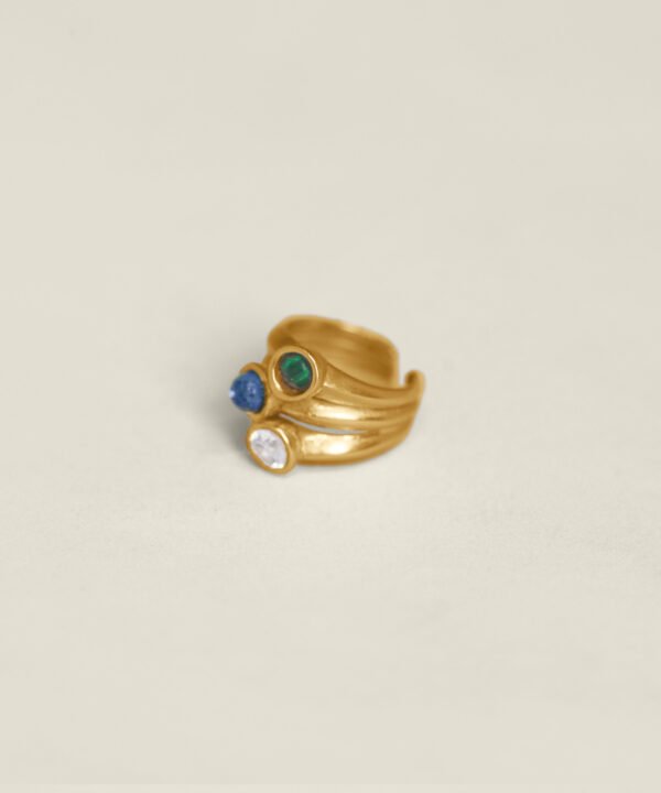 Alternative view of Anya Ear Cuff Ring Gold