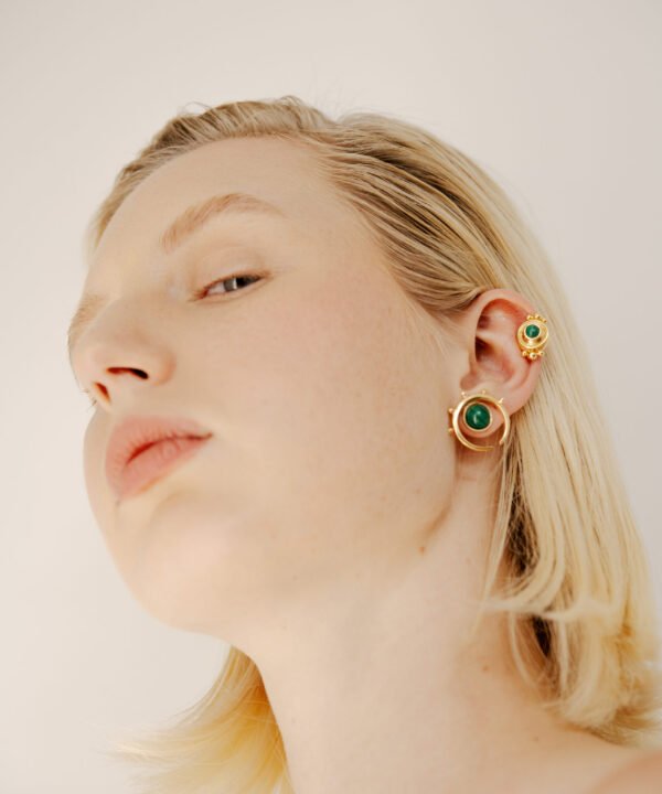 Alternative view of Karu Studs Gold