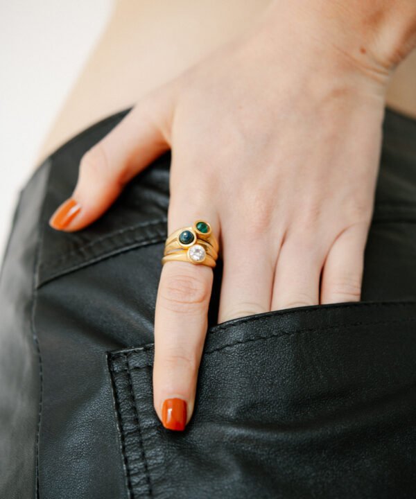 Alternative view of Anya Ring Ear Cuff Silver