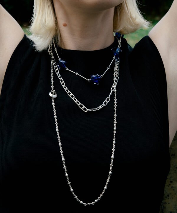 Alternative view of Akis Chain Silver