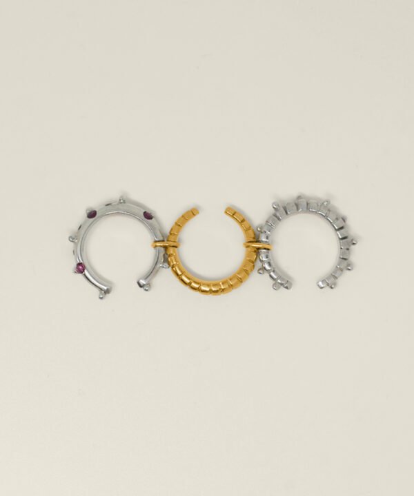 Alternative view of Triple Akis Ruby Ring