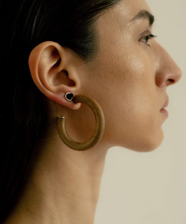 Alternative view of Mini Punta Studs Silver