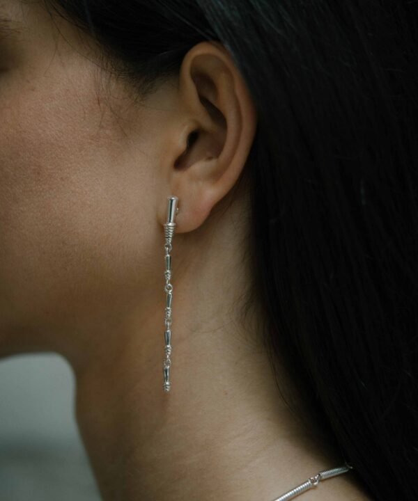 Aretes Largos Pech Plata