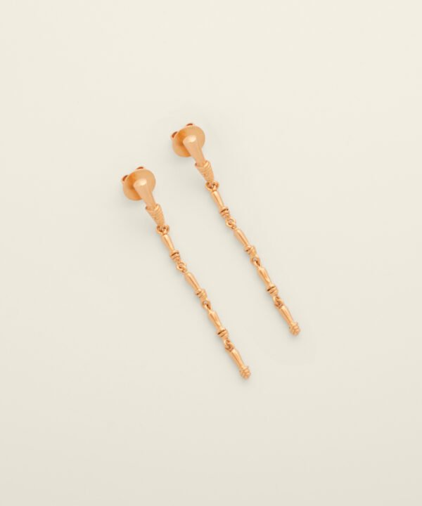 Alternative view of Aretes Pech Largos Dorados