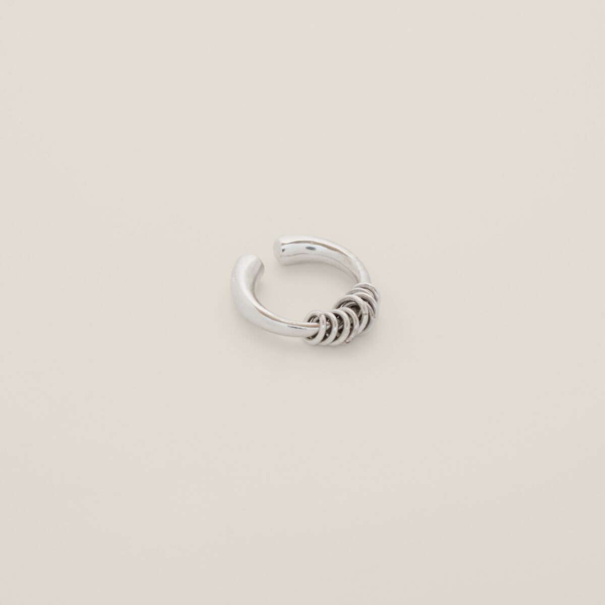 Kundali Ear Cuff Ring Silver