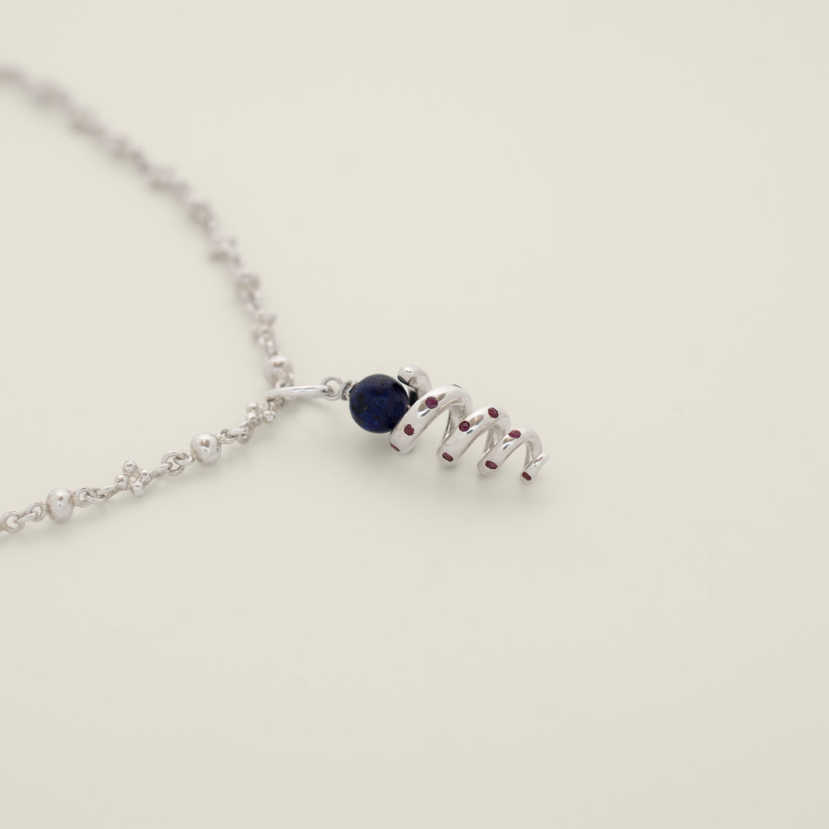 Kundali Bling Pendant Silver