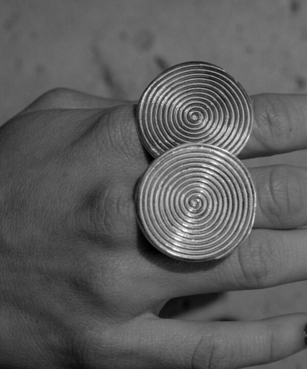 Alternative view of Uzumaki Ring Gold