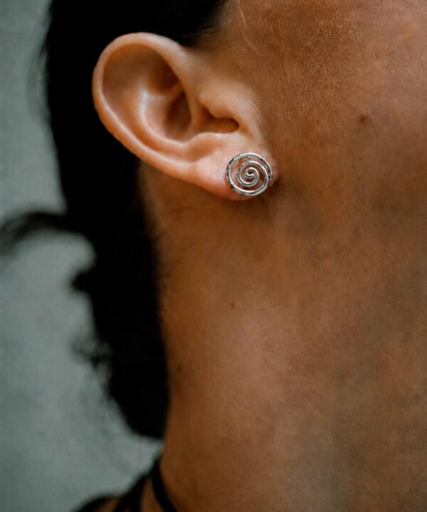 Alternative view of Koru Studs Silver