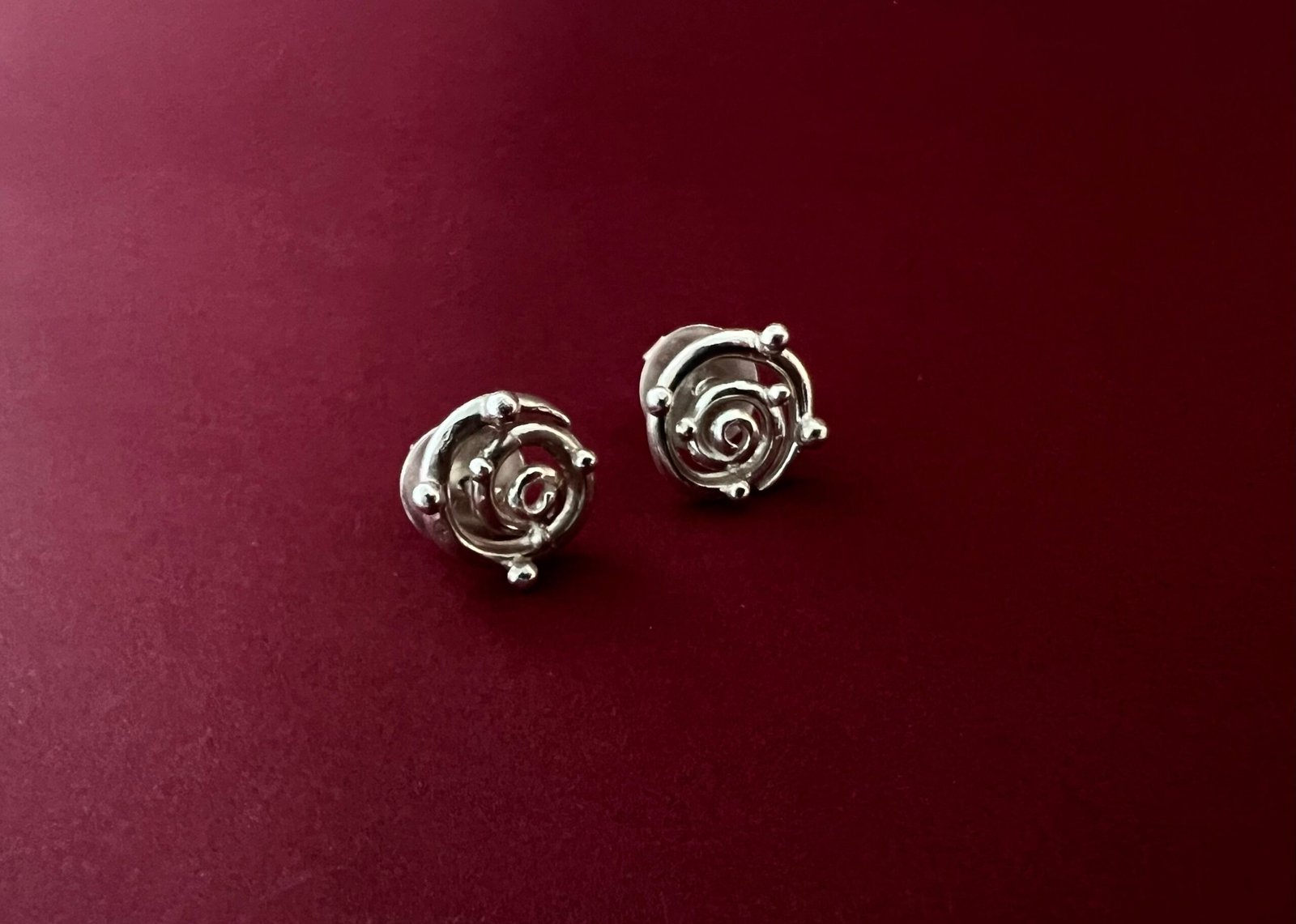 Koru Studs Silver - Image 4