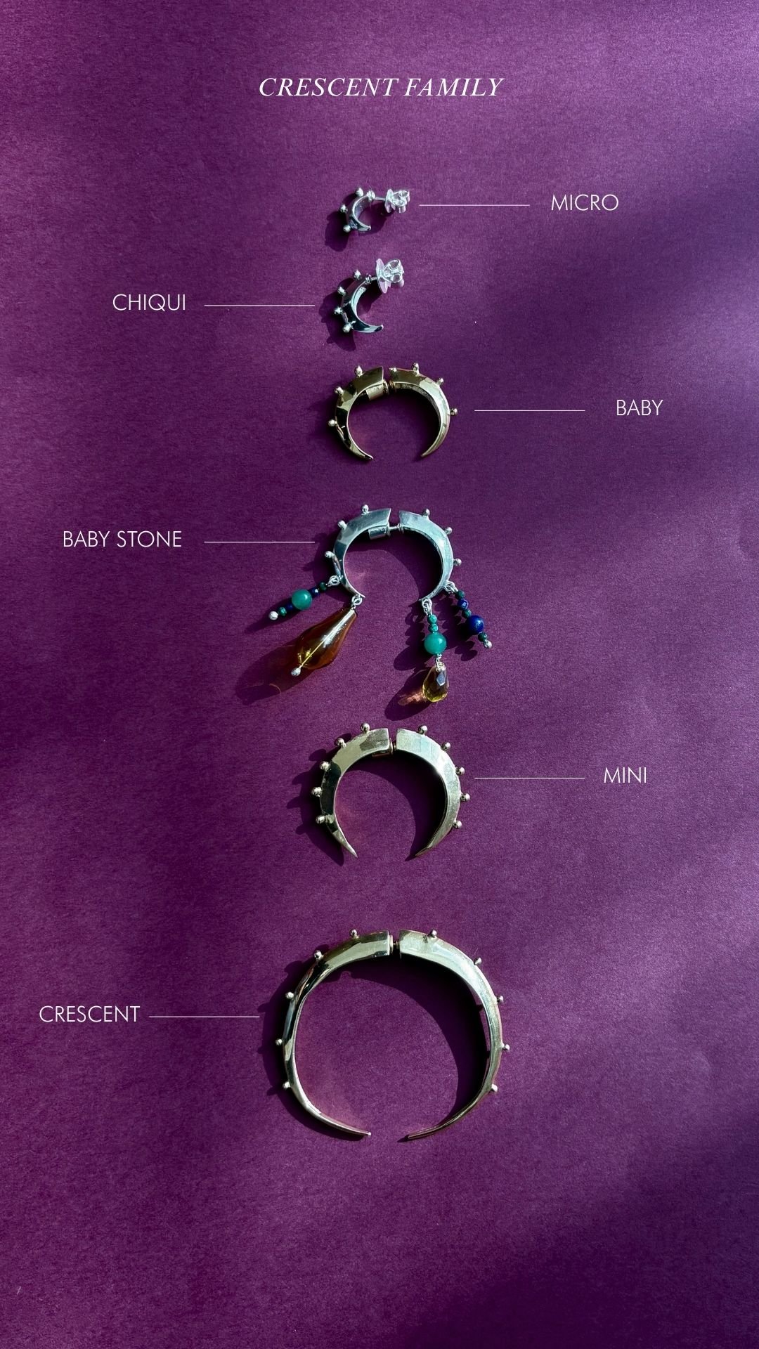 Chiqui Crescent Hoops Gold - Image 5