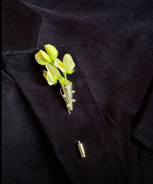 Alternative view of Flora Brooche Silver