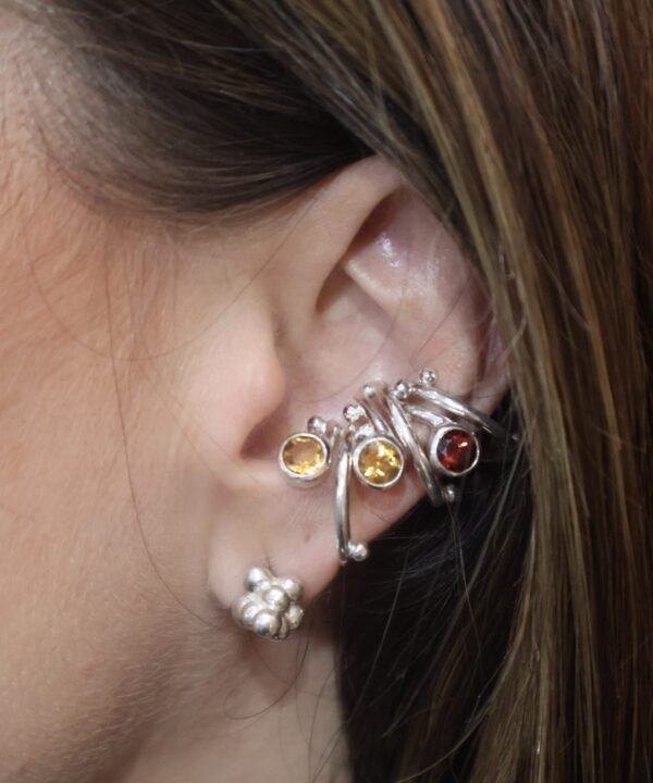 Alternative view of Naga Ear Cuff Silver