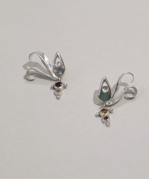 Paisley Earrings Silver