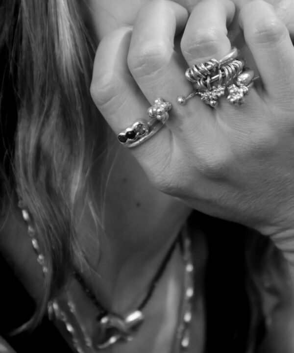 Alternative view of Milpa Ring Ear Cuff Gold